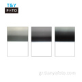 100mm*150mm 4-Stop τετράγωνο φίλτρο Reverse GraduatedGrey ND16